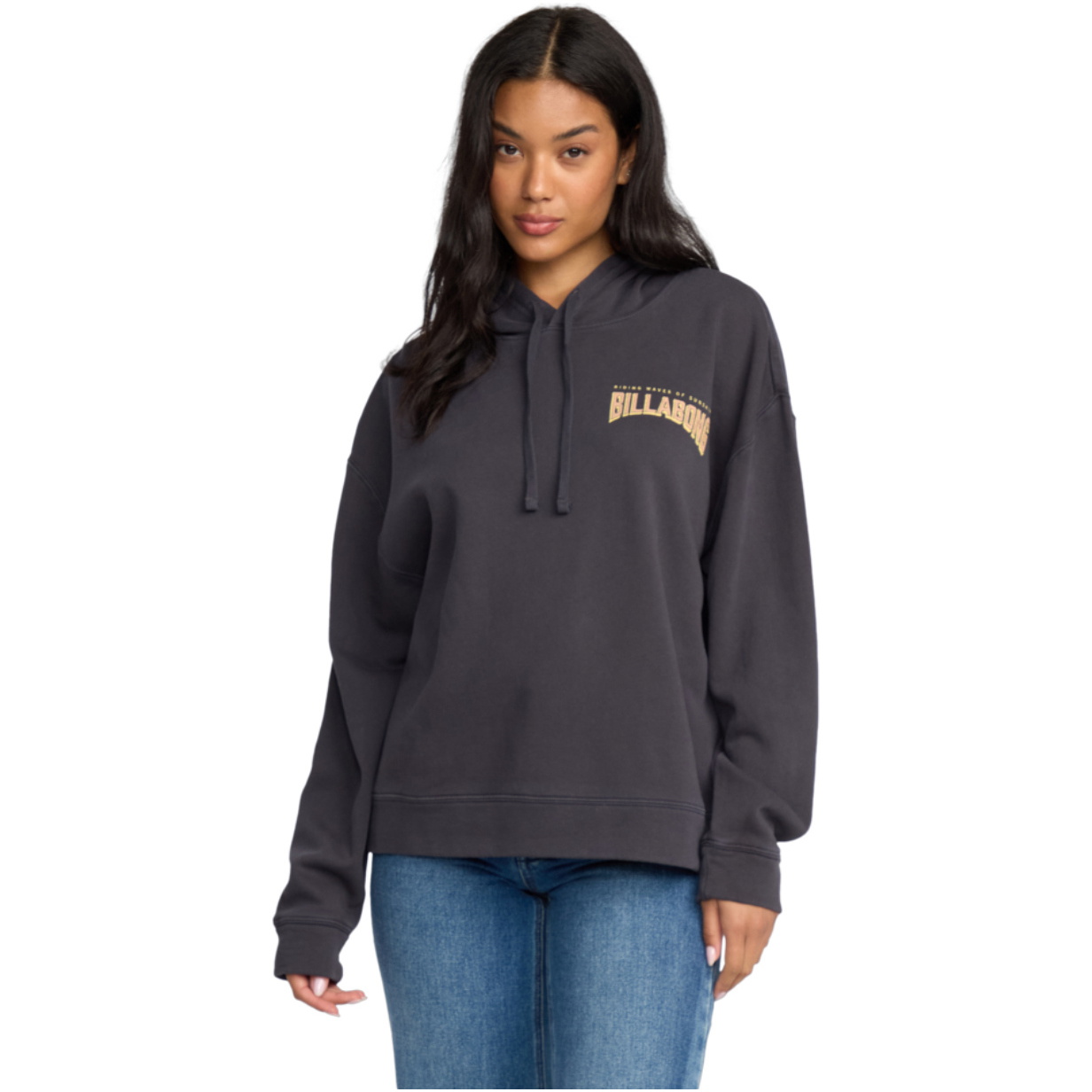 2025 Billabong Womens Keep It Up Hoodie 24B413505 - Black Sands